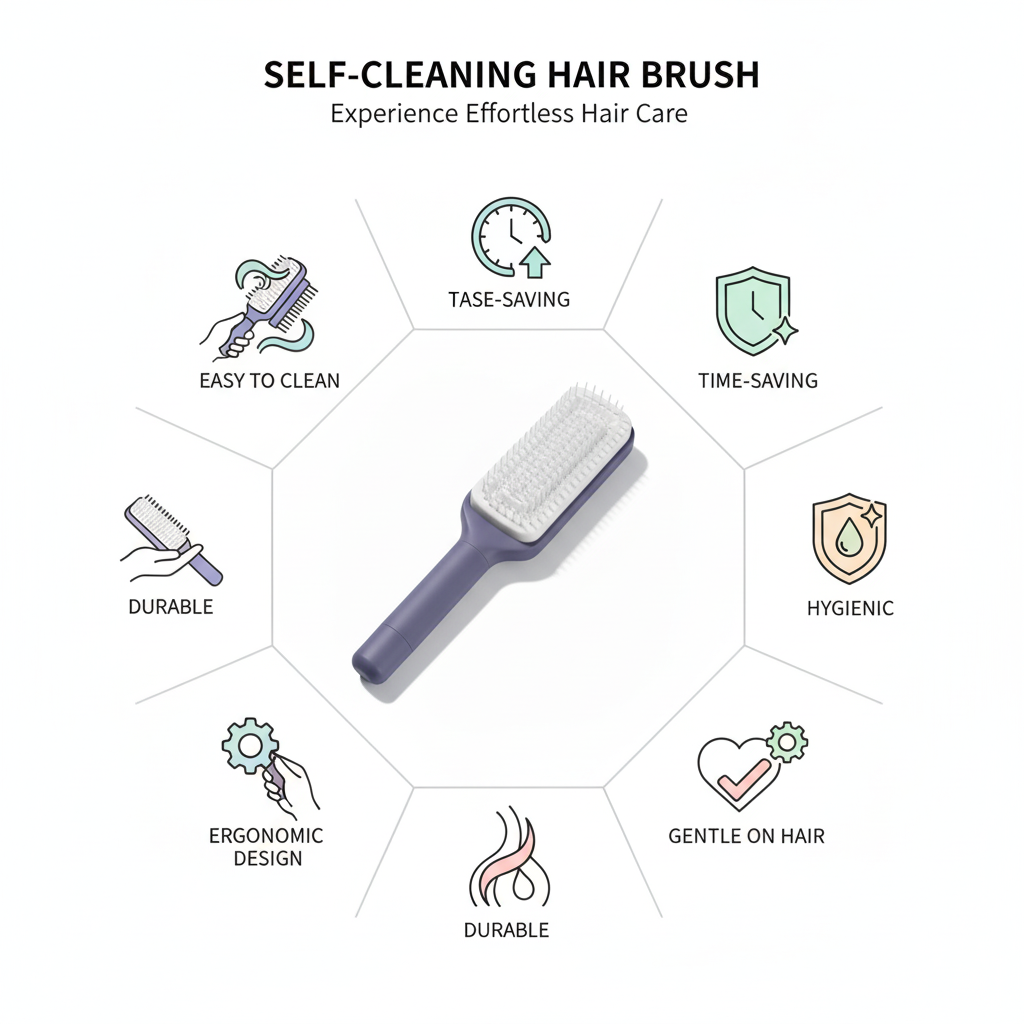 Self-cleaning brush benefits with exact design