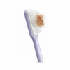 Self-cleaning brush with small amount of hair